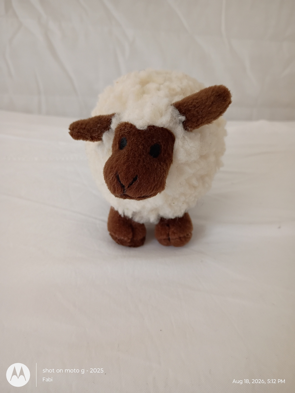 Rare Find Nylabone Pet Toy Sheep Brown/White 4"